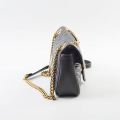 Gucci Medium Marmont Shoulder Bag Black