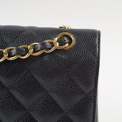 Chanel Jumbo Double Classic Flap Caviar Black Serial 18