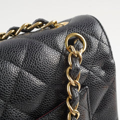 Chanel Jumbo Double Classic Flap Caviar Black Serial 18