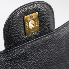Chanel Jumbo Double Classic Flap Caviar Black Serial 18