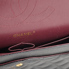 Chanel Jumbo Double Classic Flap Caviar Black Serial 18