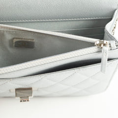 Chanel Reissue Wallet on Chain WOC Silver