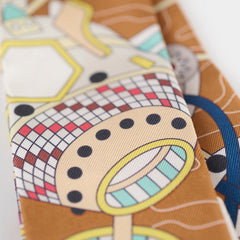 Hermes Scarf Odyssey Twilly Brown