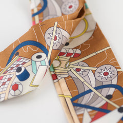 Hermes Scarf Odyssey Twilly Brown