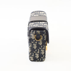 Dior Montaigne Box Bag Mini Navy Oblique