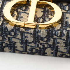 Dior Montaigne Box Bag Mini Navy Oblique