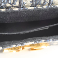 Dior Montaigne Box Bag Mini Navy Oblique