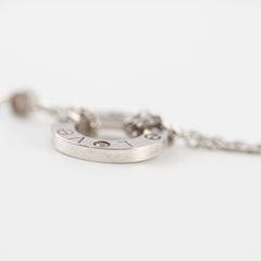 Cartier Love Necklace White Gold 2 Diamond