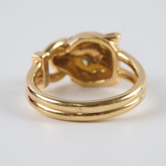 Cartier Panthere De Cartier Ring Yellow Gold Size 55