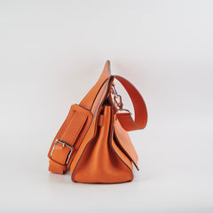 Hermes Jypsiere 31 Orange Clemence Stamp Square O 2011
