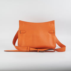 Hermes Jypsiere 31 Orange Clemence Stamp Square O 2011