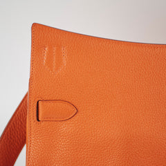 Hermes Jypsiere 31 Orange Clemence Stamp Square O 2011