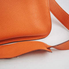 Hermes Jypsiere 31 Orange Clemence Stamp Square O 2011