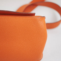 Hermes Jypsiere 31 Orange Clemence Stamp Square O 2011