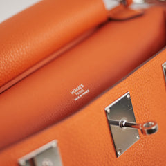 Hermes Jypsiere 31 Orange Clemence Stamp Square O 2011