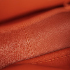 Hermes Jypsiere 31 Orange Clemence Stamp Square O 2011