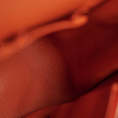 Hermes Jypsiere 31 Orange Clemence Stamp Square O 2011