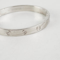 Cartier Love White Gold Size 16 (Old Screw)