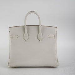 Hermes Birkin 25 Togo Gris Pale