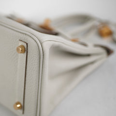 Hermes Birkin 25 Togo Gris Pale