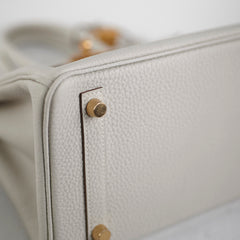 Hermes Birkin 25 Togo Gris Pale