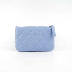 Chanel O-case Small Lambskin Blue