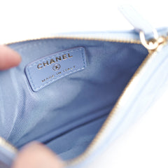 Chanel O-case Small Lambskin Blue