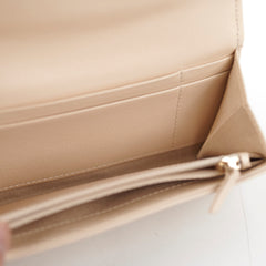 Chanel 19 Long Wallet Lambskin Beige