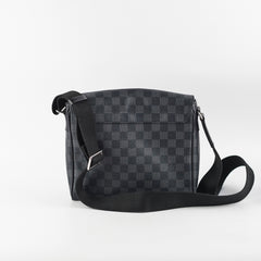 Louis Vuitton Small Men Messenger Crossbody Bag Damier Eclipse