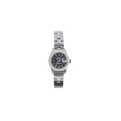 Rolex 26mm Datejust Black Aftermarket Diamonds Watch