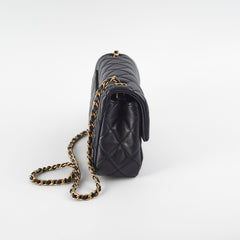 Chanel Mini Rectangular Pearl Crush Lambskin Black