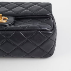 Chanel Mini Rectangular Pearl Crush Lambskin Black