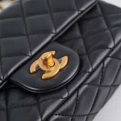 Chanel Mini Rectangular Pearl Crush Lambskin Black
