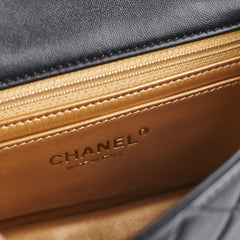 Chanel Mini Rectangular Pearl Crush Lambskin Black