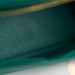Hermes Kelly 28 Malachite Togo C Stamp