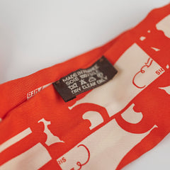 Hermes Orange Twilly