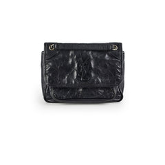 Saint Laurent Baby Niki Calfskin Bag Black