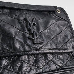 Saint Laurent Baby Niki Calfskin Bag Black