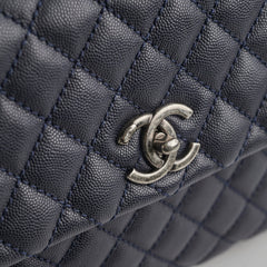 Chanel Caviar Large Coco Handle Navy 21series