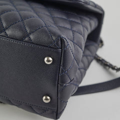 Chanel Caviar Large Coco Handle Navy 21series