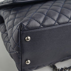 Chanel Caviar Large Coco Handle Navy 21series