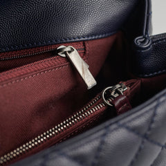 Chanel Caviar Large Coco Handle Navy 21series