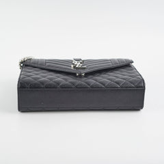 Saint Laurent Envelope Black Shoulder Bag