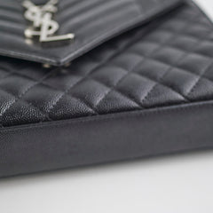 Saint Laurent Envelope Black Shoulder Bag