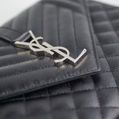 Saint Laurent Envelope Black Shoulder Bag