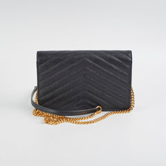 Saint Laurent Wallet On Chain Black