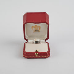 Cartier Love Ring with 3 Diamond White Gold Size 56