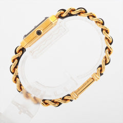 Chanel Première M Black Face Gold Watch