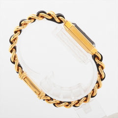 Chanel Première M Black Face Gold Watch