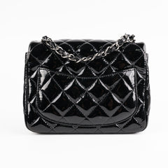 Chanel Mini Square Flap Patent Black Bag